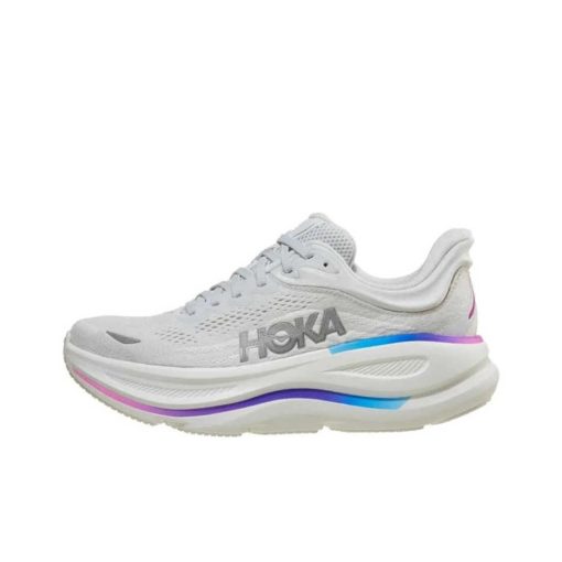 호카 오네오네 쿠셔닝, 내마모성, 통기성이 좋은 로우탑 장거리 러닝 러닝 신발 여성 그레이 화이트