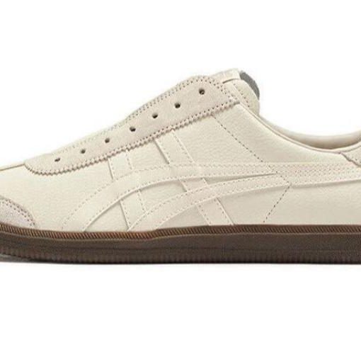 오니츠카 타이거 토쿠텐 슬립온 미끄럼방지 로우탑 스케이트보드 신발 남녀공용 아이보리 1183C290-100