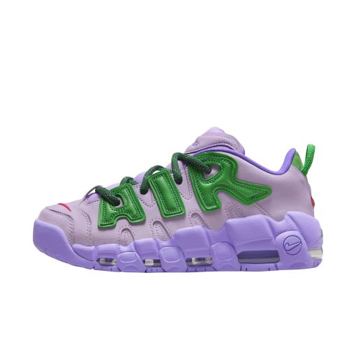 앰부쉬 x 나이키 에어 모어 업템포 우먼스 라일락 앤 애플 그린 FB1299-500
