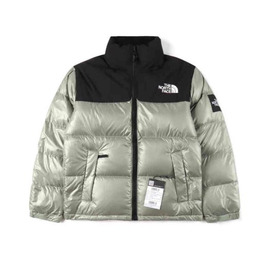 The North Face/노스페이스 23fw Novelty Nuptse 1996 글로시 암밴드 라지 체크 무늬 다운 재킷 101154-550