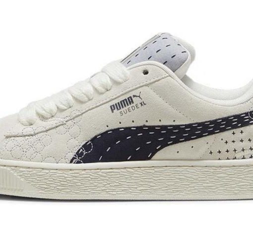 푸마 스웨이드 미끄럼방지 및 통기성 좋은 로우탑 캐주얼화 남녀공용 베이지 395777-02