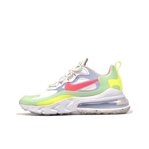 나이키 에어 Max 270 내마모성 로우탑 캐주얼 러닝 신발 여성 옐로우 그린 핑크