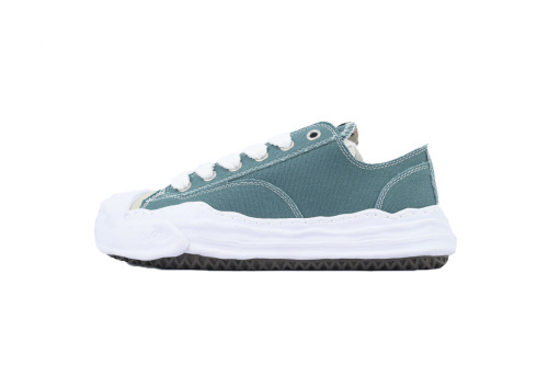 메종 미하라 야스히로 행크 OG 솔 캔버스 로우탑 스니커즈 블루 A05FW702-BLUE