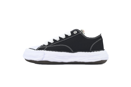 메종 미하라 야스히로 피터슨23 OG 솔 캔버스 로우탑 스니커즈 블랙 A11FW702-BLACK