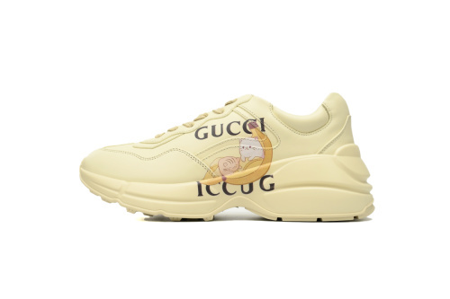 바나냐 x 구찌 리톤 로우탑 청키 스니커즈 여성 아이보리 화이트 659408 2SH00 9522